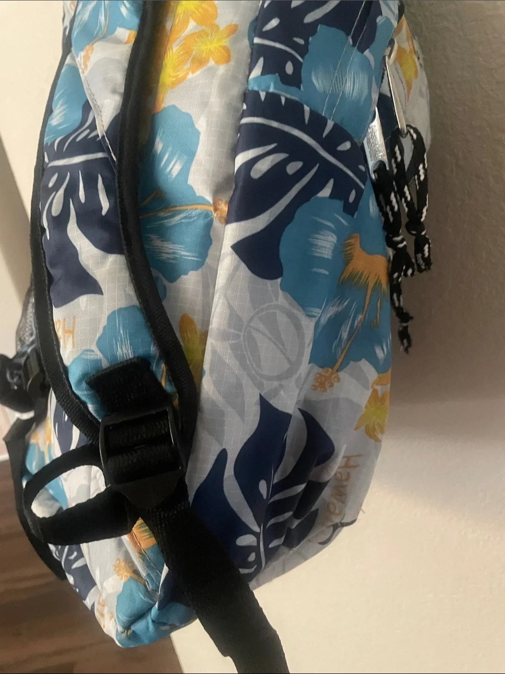 Blue Floral Men's Backpack
